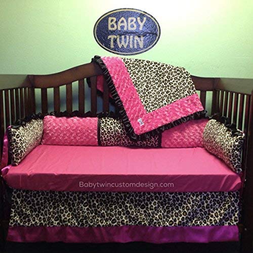 Bedding Set Regular Size Hot Pink Leopard