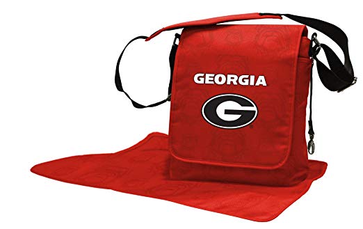 Lil Fan Diaper Messenger Bag, NCAA College Georgia Bulldogs