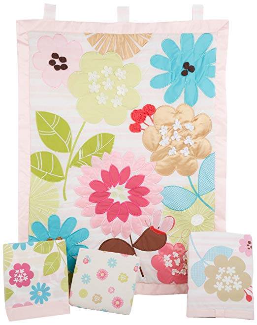 Summer Infant 4 Piece Bedding Set, Petals