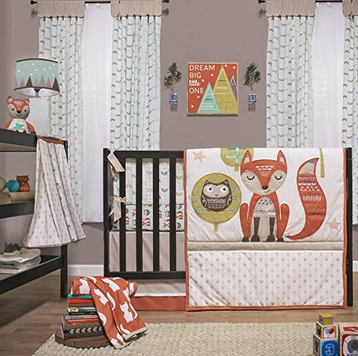 Clever Fox 4 Piece Baby Crib Bedding Set by Little Haven