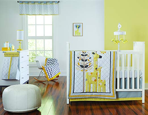 Happy Chic Baby by Jonathan Adler Safari Giraffe 4 Piece Crib Bedding Set