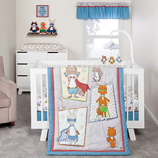 Trend Lab Superheroes 3 Piece Crib Bedding/Nursery Set