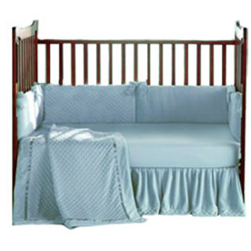 Baby Doll Bedding Heavenly Soft Crib Bedding Set, Blue