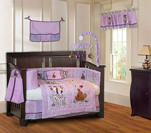 Jungle Animal 10 Piece Crib Bedding Set