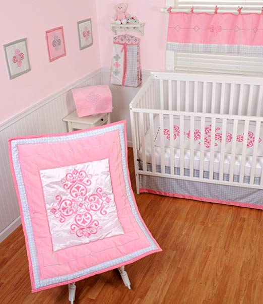 Sumersault 4 Piece Crib Bedding Set, Princess