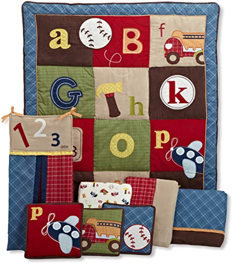 Cocalo 8 Piece Crib Bedding Set, A to Z Boy (Discontinued by Manufacturer)