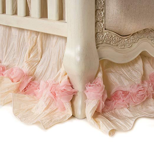 Glenna Jean Crib Skirt Victoria Dust Ruffle for Baby Nursery Crib