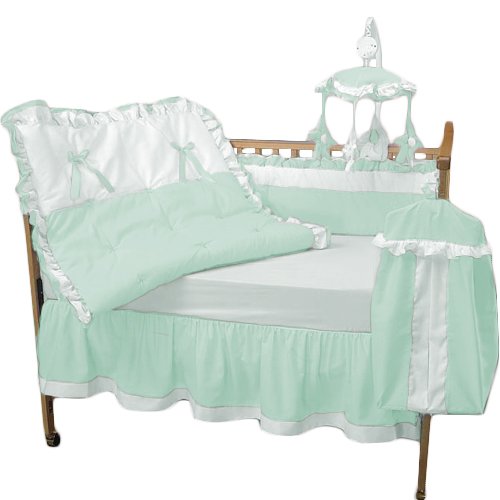 Baby Doll Bedding Regal Crib Bedding Set, Mint