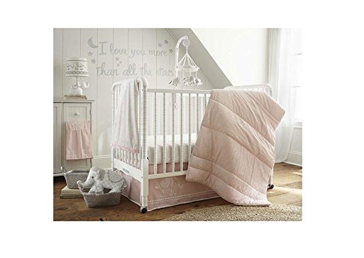 Levtex Home Baby Ely 5 Piece Crib Bedding Set, Pink