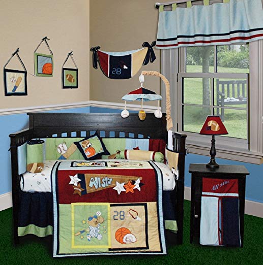 SISI Baby Bedding - All Star 13 PCS Crib Bedding Set