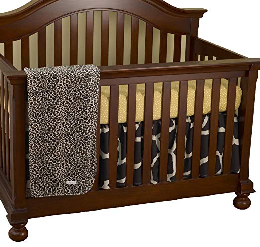 Cotton Tale Designs Sumba Crib Bedding Set, Gold/Ecru/Brown, 3 Piece