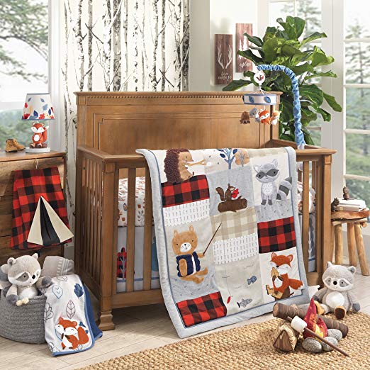 Lambs & Ivy(R) Little Campers 4 Piece Crib Bedding Set